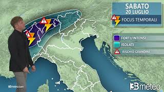 Weekend primi forti temporali con grandine ecco dove [upl. by Derron366]