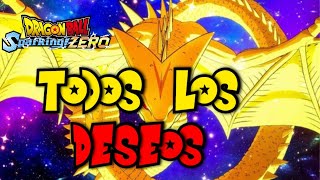 Todos Los Deseos Super Shenron Dragon Ball Sparking Zero [upl. by Ailekat470]