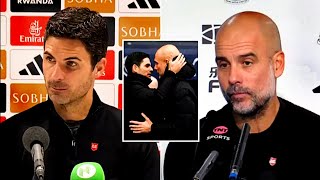 Mikel Arteta responds to Pep Guardiola as Manchester City boss declares war on Arsenal [upl. by Martineau]