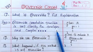 override annotation in java  Learn Coding [upl. by Livvi]