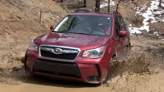 2014 Subaru Forester XT Muddy OffRoad Drive amp Review [upl. by Anirtek]