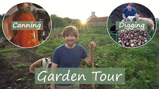 An Irish Cottage Garden  Autumn Tour Home Canning amp Potato Digging [upl. by Benioff883]