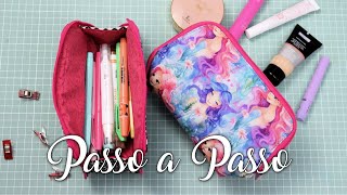 Necessaire com Abertura  Passo a Passo [upl. by Nnaesor246]