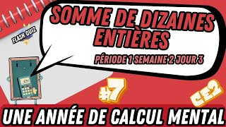 Somme de dizaines entières P1S2J4 evaluation [upl. by Aruon]