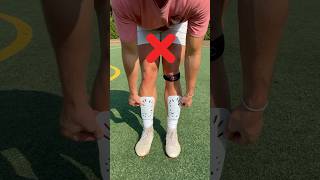 HOW TO WEAR SHIN PADS football soccer fifa ronaldo messi shorts goal [upl. by Ruhl558]