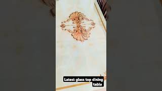 Latest designer glass top dining table set [upl. by Amocat116]