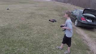 Arrma Talion with Hobbystar 4092 1730KV motor and Hexfly 6 8S ESC [upl. by Norrehc]