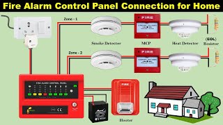 How to Connect Fire Alarm System in our Home TheElectricalGuy [upl. by Macswan]