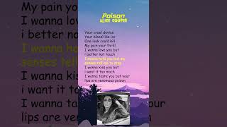 Alice Cooper  Poison Lyrics shorts [upl. by Yawnoc]