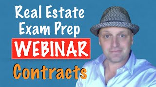 Real Estate Contracts  Exclusive PrepAgent Webinar  NEED to Know to Pass Your Real Estate Exam [upl. by Gilli509]