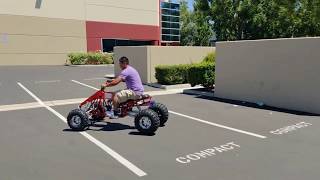 Review Of The 125cc Dragster Quad Atv Four Wheeler 3 Speed WReverse [upl. by Oznola]