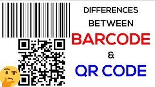 Differences Between Barcode and QR Code 🤔✈🏭 [upl. by Ahsap882]