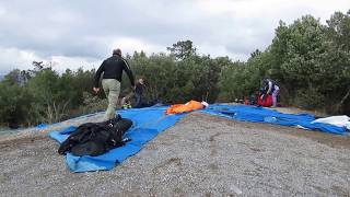 Varigotti SV paragliding decollo Vittorio Trieste e mascotte 29 GEN 2018 [upl. by Sekyere279]