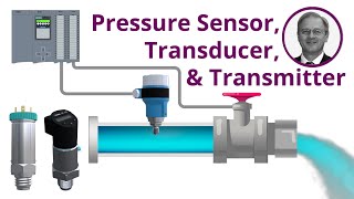 Pressure Sensor Transducer and Transmitter Explained  Application of Each [upl. by Yekcaj]