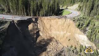 Video shows quotcatastrophic failurequot on Teton Pass Wyoming [upl. by Canute]