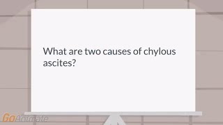 What are two causes of chylous ascites [upl. by Krum]