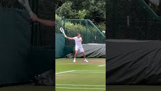 Medvedev Warms Up at Wimbledon 🌱 [upl. by Artim968]