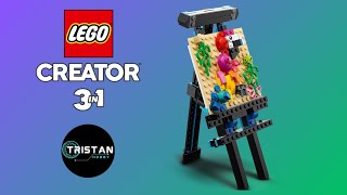 LEGO 31122 Creator 3in1 Easel With Parrot Painting  2nd Model  Speed Build [upl. by Aniri]