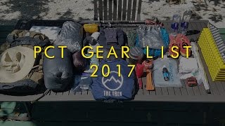 PCT Gear List 2017 [upl. by Olsen]