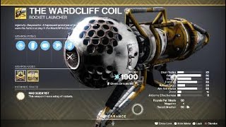 The Wardcliff Coil Exotic Weapon amp Catalyst – Destiny 2 [upl. by Rramel]