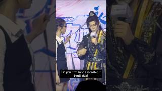 What would happen if Miaomiao pulls Mu Shengs hair band 🫣 estheryu ryanding live cdrama [upl. by Yevreh580]