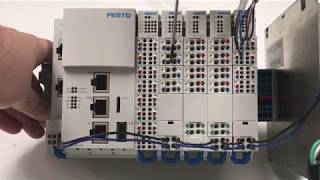 Festo CPXE Modular Terminal Assembled and Disassembled [upl. by Inanuah]