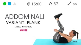 Esercizi Addominali Allenamento Veloce Addominali e Varianti Plank [upl. by Eiramannod194]