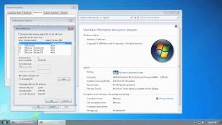 Windows 7  Adjust the Vitual Memory Pagefile Setting  Increase Performance [upl. by Aztirak]