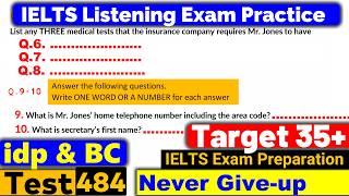 IELTS Listening Practice Test 2024 with Answers Real Exam  484 [upl. by Mogerly]