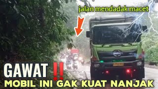 GAWAT‼️ MOBIL HINO GAK KUAT NANJAK SEMUA MINGGIR KETAKUTANKZ CHANNEL0079 DRIVER TANJAKAN VIRAL [upl. by Ardnaet]