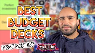 I Ranked The BEST Budget Decks of The Format POST BANLIST YuGiOh [upl. by Citron]