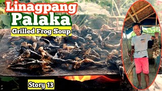 Linagpang PALAKA Baki  Grilled Frog Soup  Cooking Field Frog [upl. by Franzen]