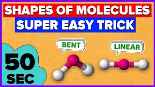 Trick to learn shapes of molecules  Geometry of molecules  VSEPR Theory [upl. by Oinota]