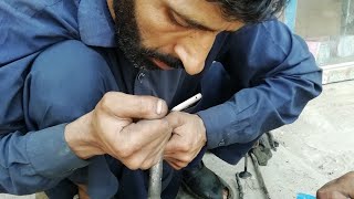 How To Remove Broken Glow plug from The Top of the broken hillix cylinder head Pakistani technique [upl. by Mclain]