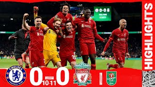 Highlights Chelsea 00 Liverpool  Kelleher the hero as Reds win the Carabao Cup on penalties [upl. by Yrolg]