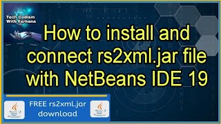 rs2xml jar free download netbeans Java JAR Library in Netbeans add Jar fileslibraries in Netbeans [upl. by Aliban936]