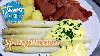 Spargel einfach kochen und schälen [upl. by Aicire316]