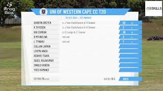 Milnerton CC T20 v Uni of Western Cape CC T20 [upl. by Relyks252]