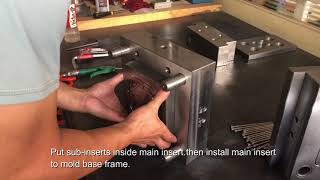 How to assemble a plastic injection mold [upl. by Gnilsia]