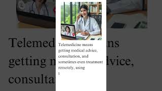 What is Telemedicine telemedicine shortvideo [upl. by Baynebridge]