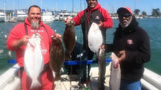 San Francisco Bay halibut fishing 6192024 5 halibut and 3 stripers [upl. by Benildis]