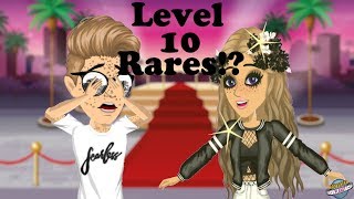 MovieStarPlanet  Getting Rares from Leveling Up [upl. by Llertal]