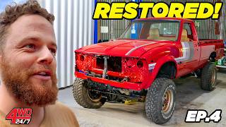 1000 HOUR RESTORATION ICONIC HILUX from junk to PERFECT ENGINE PLANS REVEALED [upl. by Ciapas]