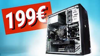 199€ GAMING PC Monster  das JEDER bauen kann TEST amp Zusammenbauen [upl. by Rouvin]