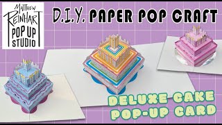 Deluxe Cake PopUp Card [upl. by Eirrok]