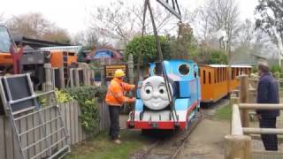 Thomas Being Craned Out of Drusillas after 10 years at the Park [upl. by Eerej]