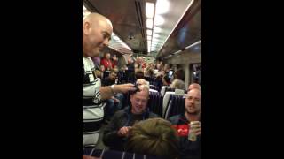 Hull FC and Hull KR on train [upl. by Sankaran]