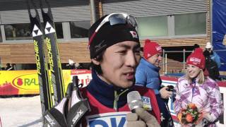 Akito Watabe JPN  Winner of the LH Individual Gundersen  Val di Fiemme [upl. by Jefferson]