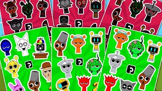 SPRUNKI💥 Paper DIY Sticker book 💥 [upl. by Evelc]