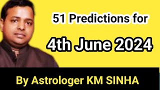 51 Predictions for Lok Sabha Election 2024 By Astrologer KM Sinhas  Election Forecast Revealed [upl. by Maiah]